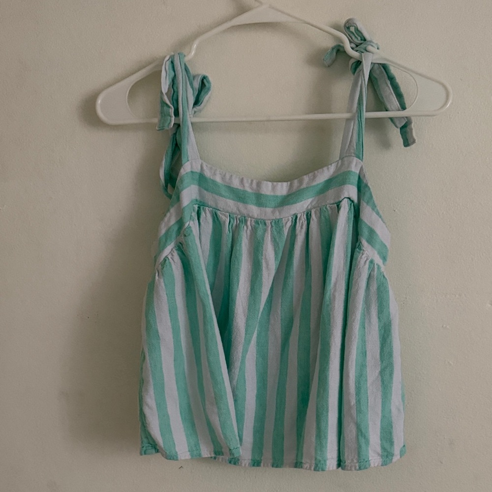 Stoney Clover Lane Mint and White Striped Camisole